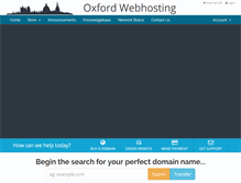 Tablet Screenshot of oxford-webhosting.com